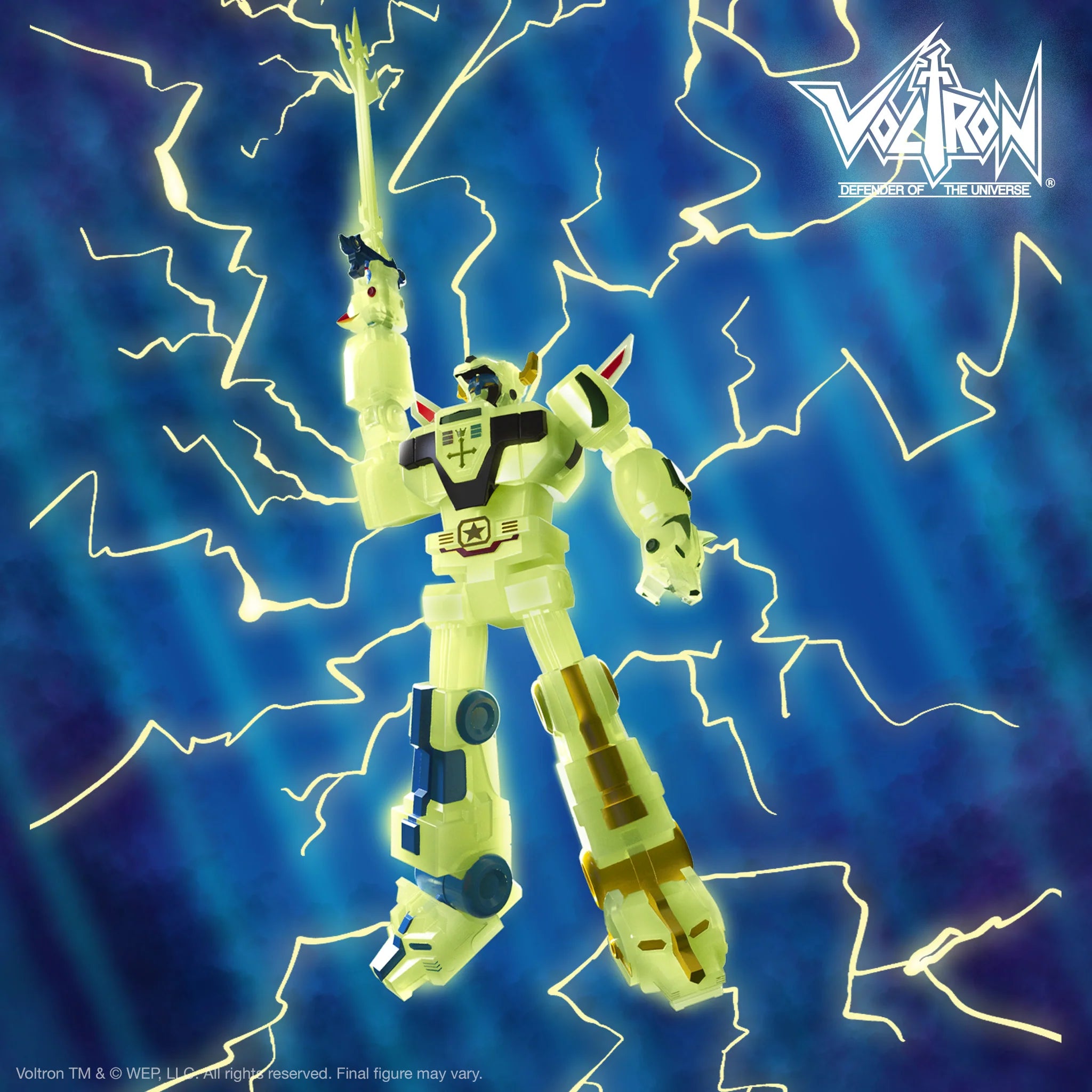 Super7 - Voltron Defender of the Galaxy ULTIMATES! - Voltron (Lightning Glow) - Marvelous Toys
