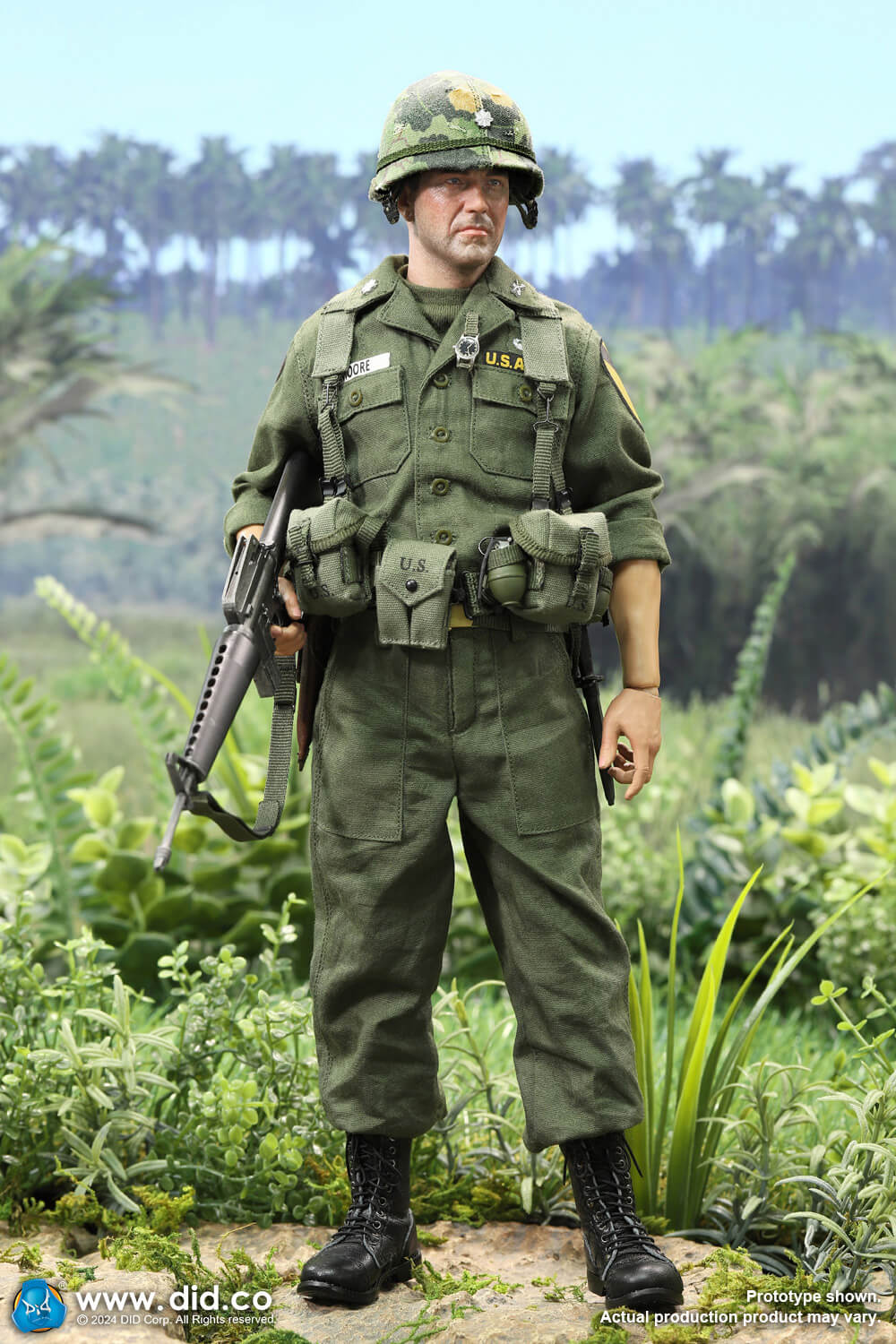 DiD - V80174 - Vietnam War - U.S. Army Lt. Col. Moore (1/6 Scale) - Marvelous Toys