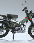 Aoshima - Diecast Motorcycle - Honda CT125 Hunter Cub (Pearl Organic Green) Model Kit (1/12 Scale) - Marvelous Toys
