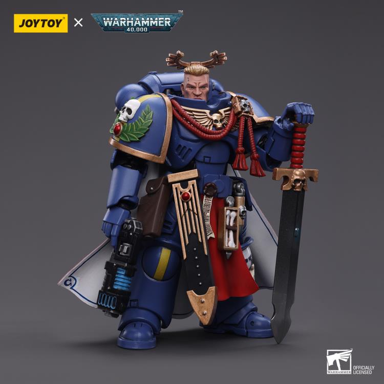 Joy Toy - JT6441 - Warhammer 40,000 - Ultramarines - Primaris Captain with Power Sword and Plasma Pistol (1/18 Scale) - Marvelous Toys