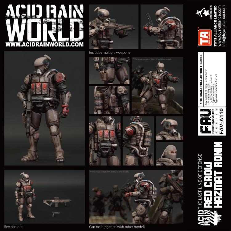 Toys Alliance - Acid Rain - FAV-A110 - Red Crow Hazmat Ronin (1/18 Scale) - Marvelous Toys