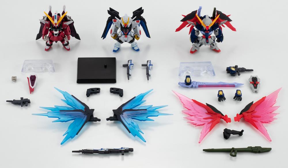 Bandai - Shokugan - FW Gundam Converge - Mobile Suit Gundam Seed Destiny (3-Pack) - Marvelous Toys