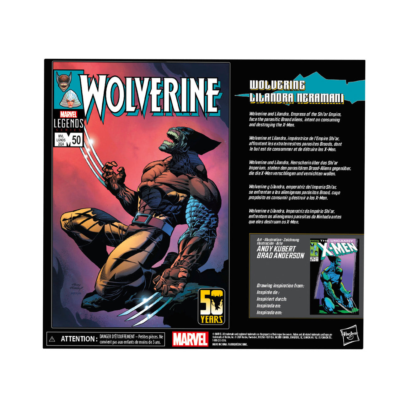 Hasbro - Marvel Legends - Wolverine 50th Anniversary - Wolverine &amp; Lilandra Neramani - Marvelous Toys