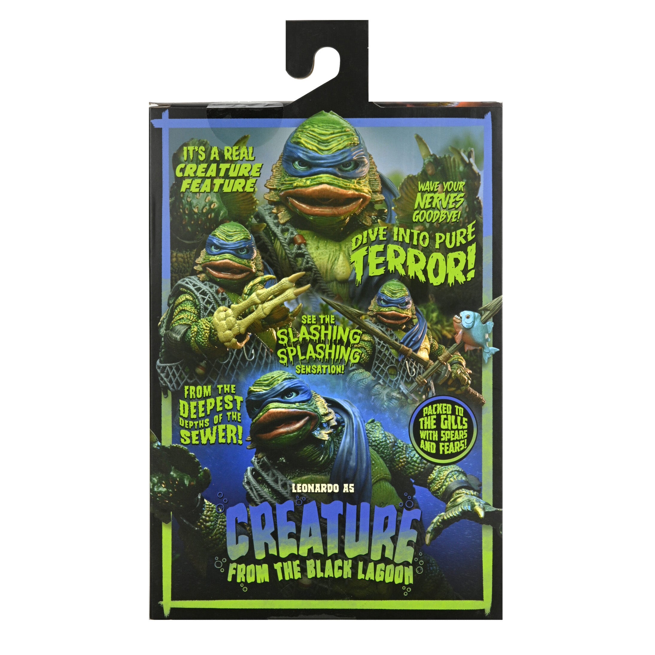 NECA - Universal Monsters x Teenage Mutant Ninja Turtles - Ultimate Leonadro as the Creature (7&quot;) - Marvelous Toys