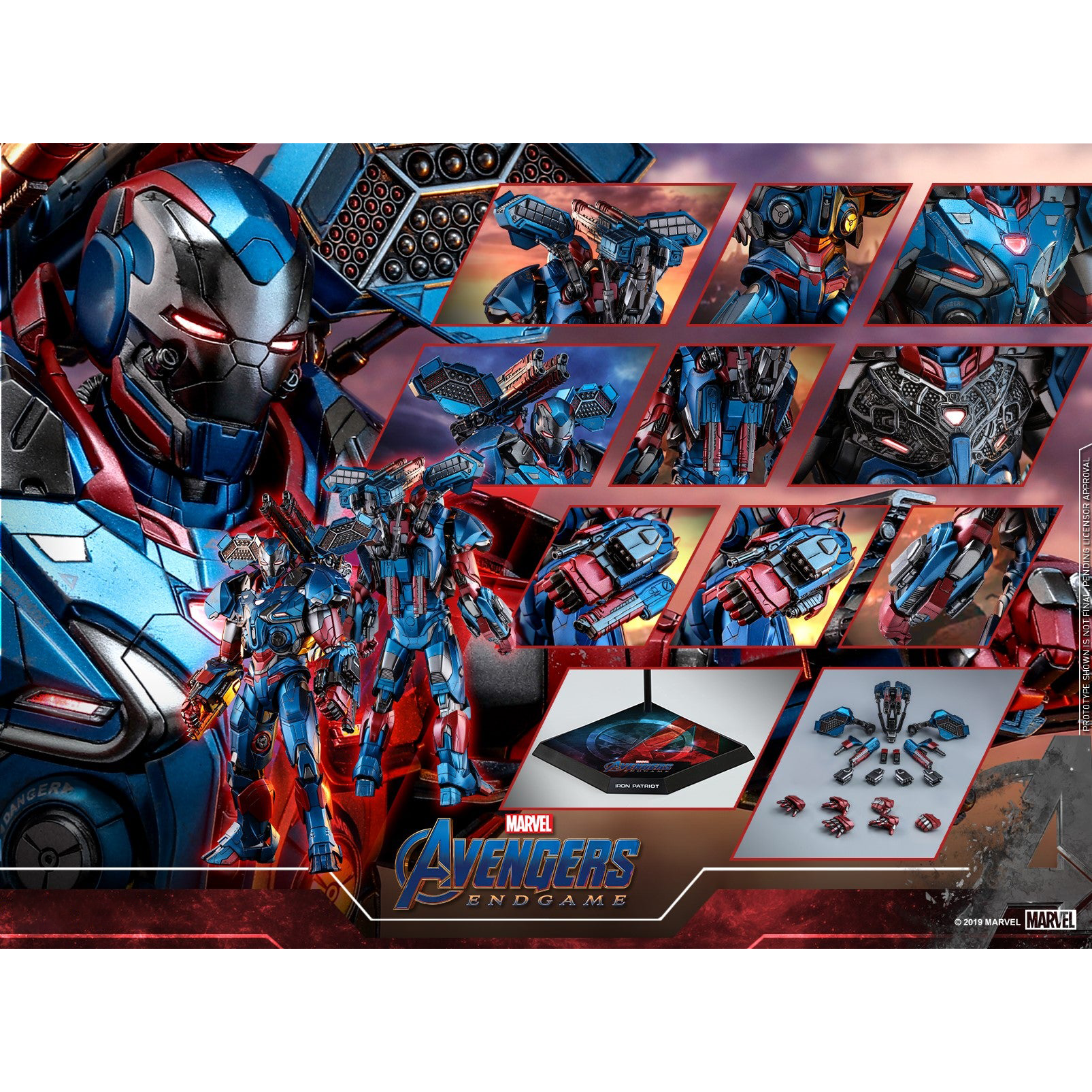 (IN STOCK) Hot Toys - MMS547D34 - Avengers: Endgame - Iron Patriot