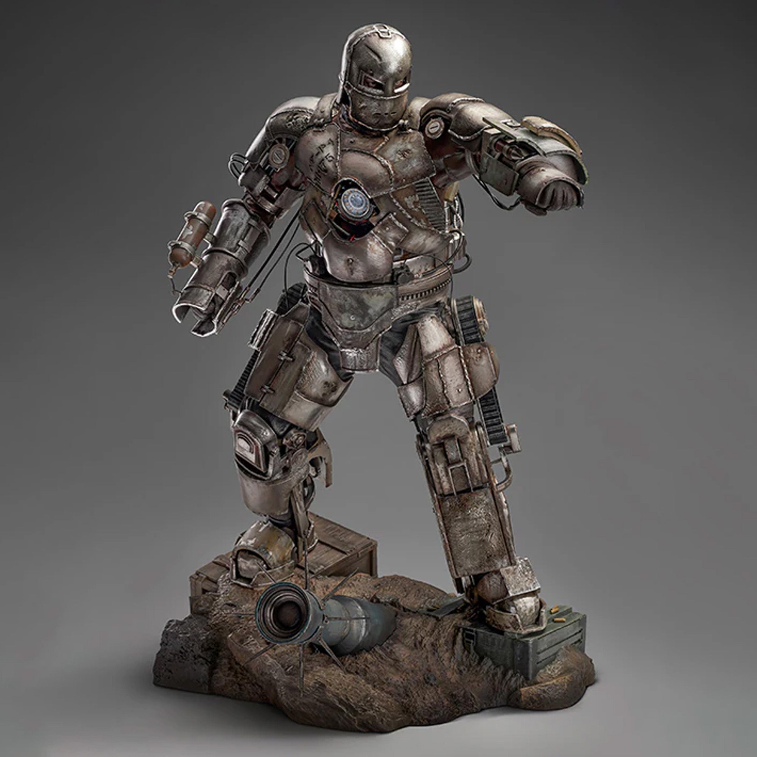 (IN STOCK) Queen Studios - Marvel: Infinity Saga - Iron Man Mark 1 (1/4 Scale)