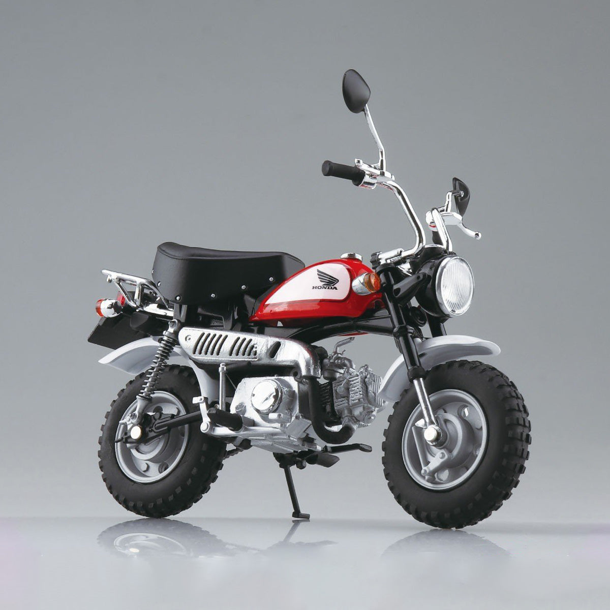 Aoshima - Diecast Motorcycle - Honda Monkey (Fighting Red) (1/12 Scale) - Marvelous Toys