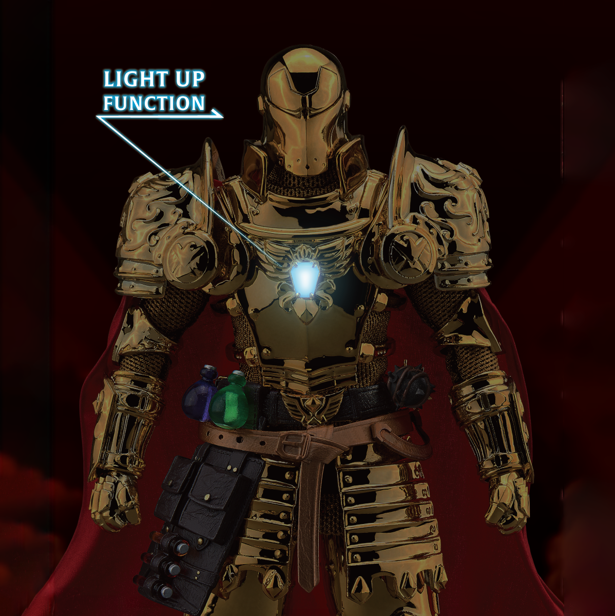 (IN STOCK) Beast Kingdom - Dynamic 8ction Heroes - Marvel - Medieval Knight Iron Man (Golden ver.) - Marvelous Toys