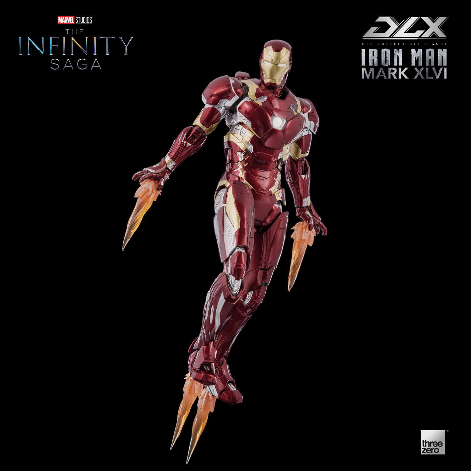 threezero - DLX - Marvel Studios: The Infinity Saga - Iron Man Mark XLVI (1/12 Scale) (Reissue) - Marvelous Toys