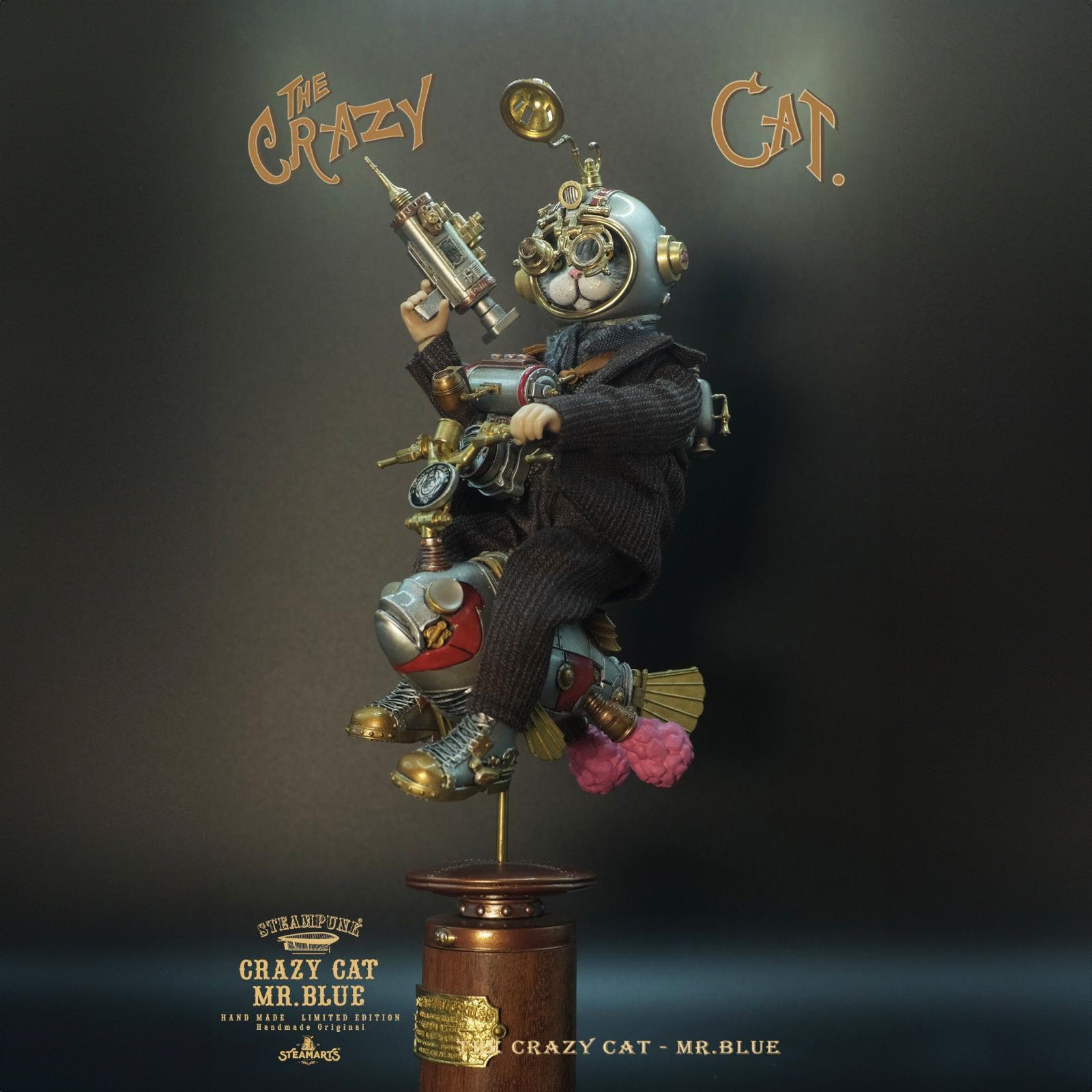 Steam Arts - SA2024Q1201 - Steampunk Series - The Crazy Cat Mr. Blue (1/6 Scale) - Marvelous Toys