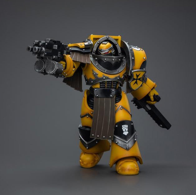 Joy Toy - JT9398 - Warhammer 40,000 - Imperial Fists - Legion Cataphractii Terminator Squad: Legion with Chainfist (1/18 Scale) - Marvelous Toys