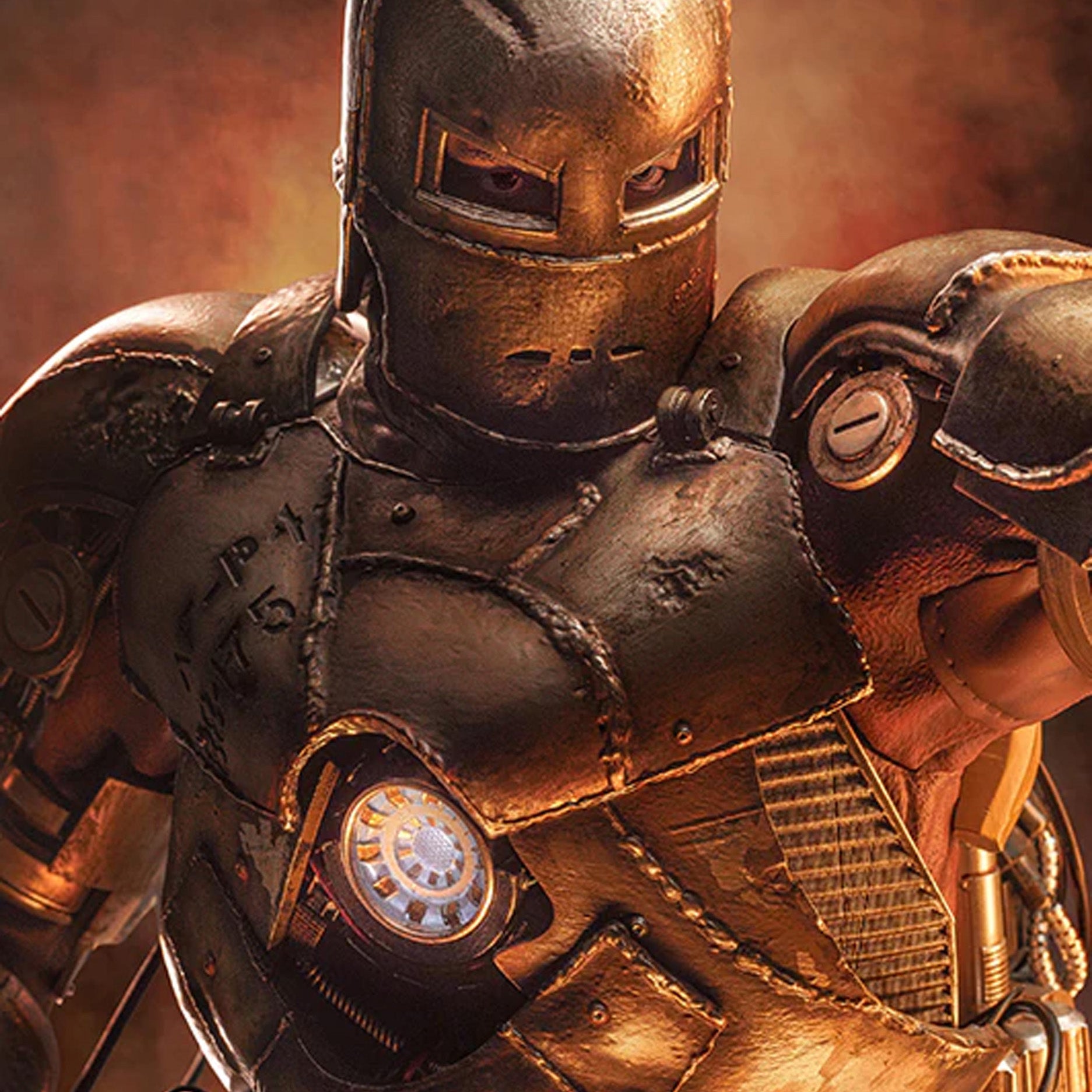 (IN STOCK) Queen Studios - Marvel: Infinity Saga - Iron Man Mark 1 (1/4 Scale)