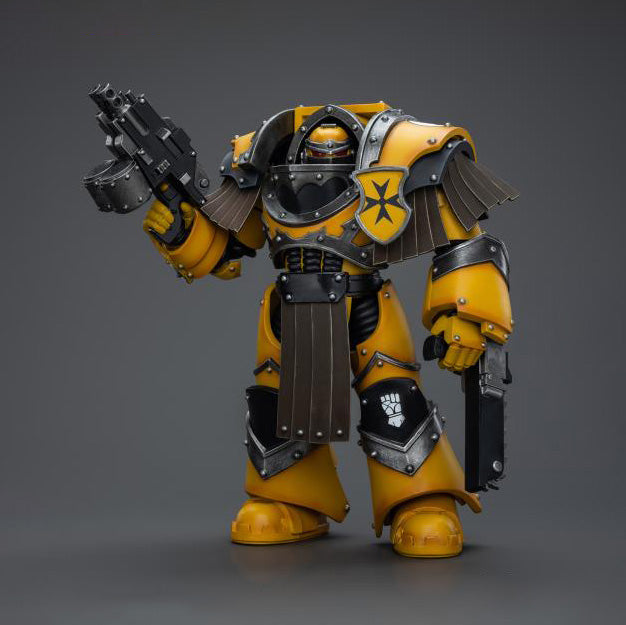 Joy Toy - JT9398 - Warhammer 40,000 - Imperial Fists - Legion Cataphractii Terminator Squad: Legion with Chainfist (1/18 Scale) - Marvelous Toys