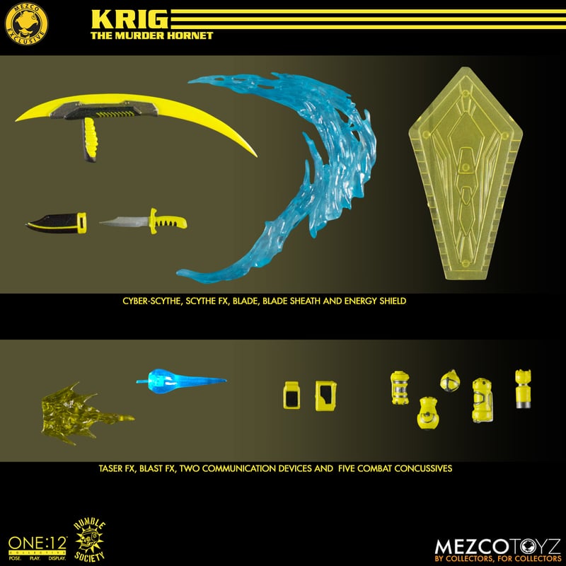 Mezco - One:12 Collective - Rumble Society - Krig (Murder Hornet Ed.) - Marvelous Toys