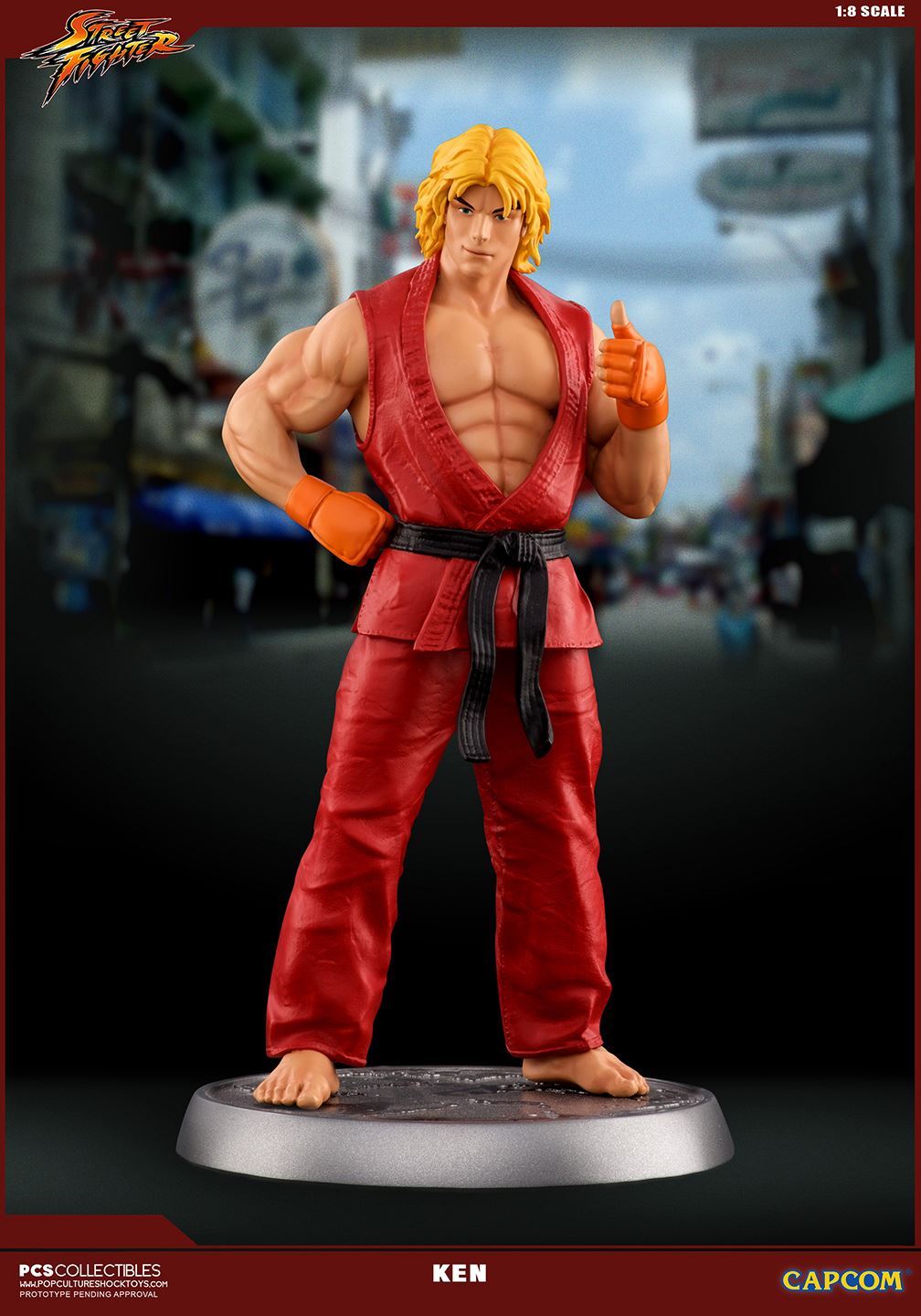 Pop Culture Shock - Street Fighter - Ken 1:8 Scale Collectible Statue - Marvelous Toys