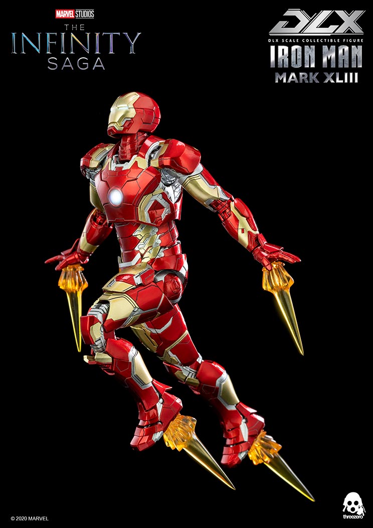 Threezero - DLX Scale - Avengers: Infinity Saga - Iron Man Mark XLIII (1/12 Scale) - Marvelous Toys