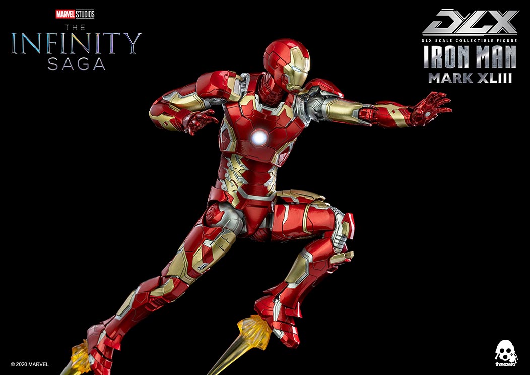 Threezero - DLX Scale - Avengers: Infinity Saga - Iron Man Mark XLIII (1/12 Scale) - Marvelous Toys