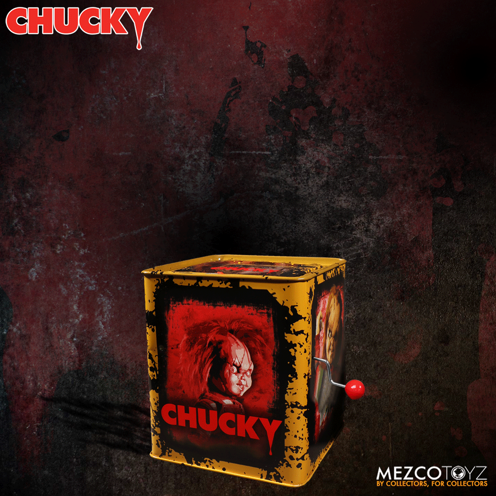 Mezco - Burst-A-Box - Bride of Chucky - Scarred Chucky - Marvelous Toys