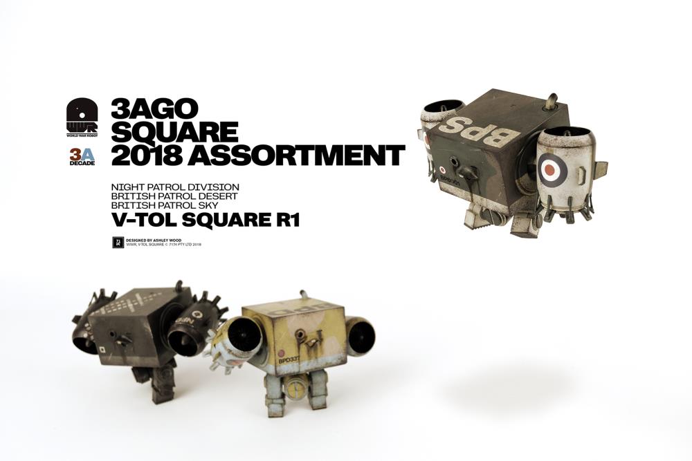 ThreeA - 3Ago - V-TOL Square 2018 R1 (Set of 3) - Marvelous Toys
