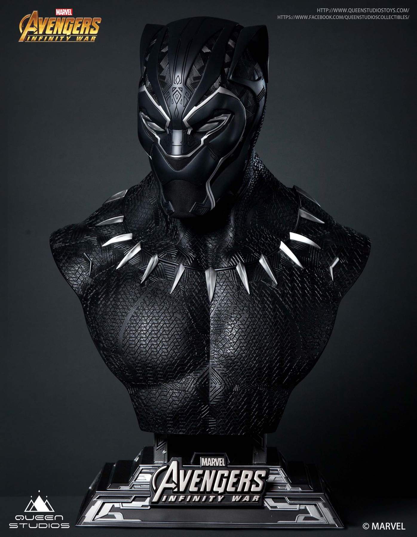 Queen Studios - Life-Size Bust - Avengers: Infinity War - Black Panther