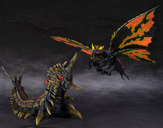 S.H.MonsterArts - Battra (Adult) and Battra (Larva) Special Color Version (TamshiiWeb Exclusive) - Marvelous Toys