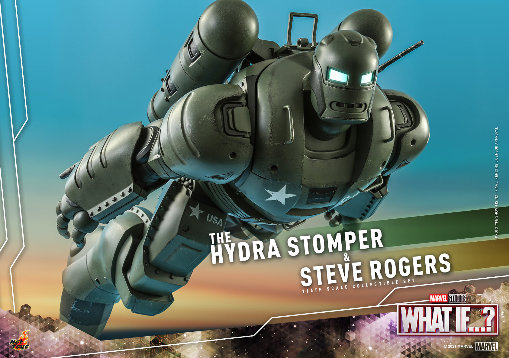 Hot Toys - TMS060 - What If…? - The Hydra Stomper &amp; Steve Rogers - Marvelous Toys