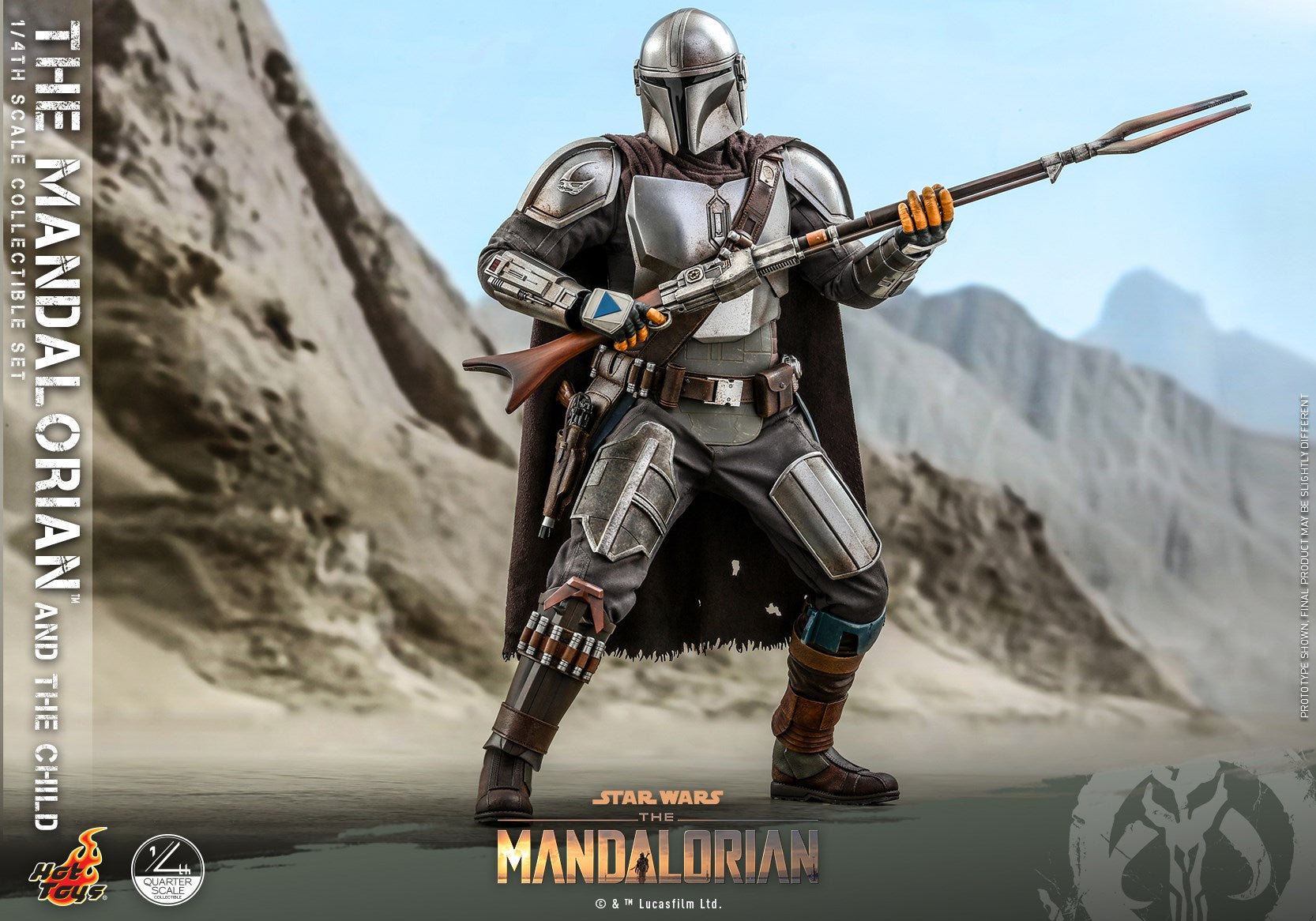 Hot Toys - QS016 - Star Wars: The Mandalorian - The Mandalorian & The Child (1/4 Scale)