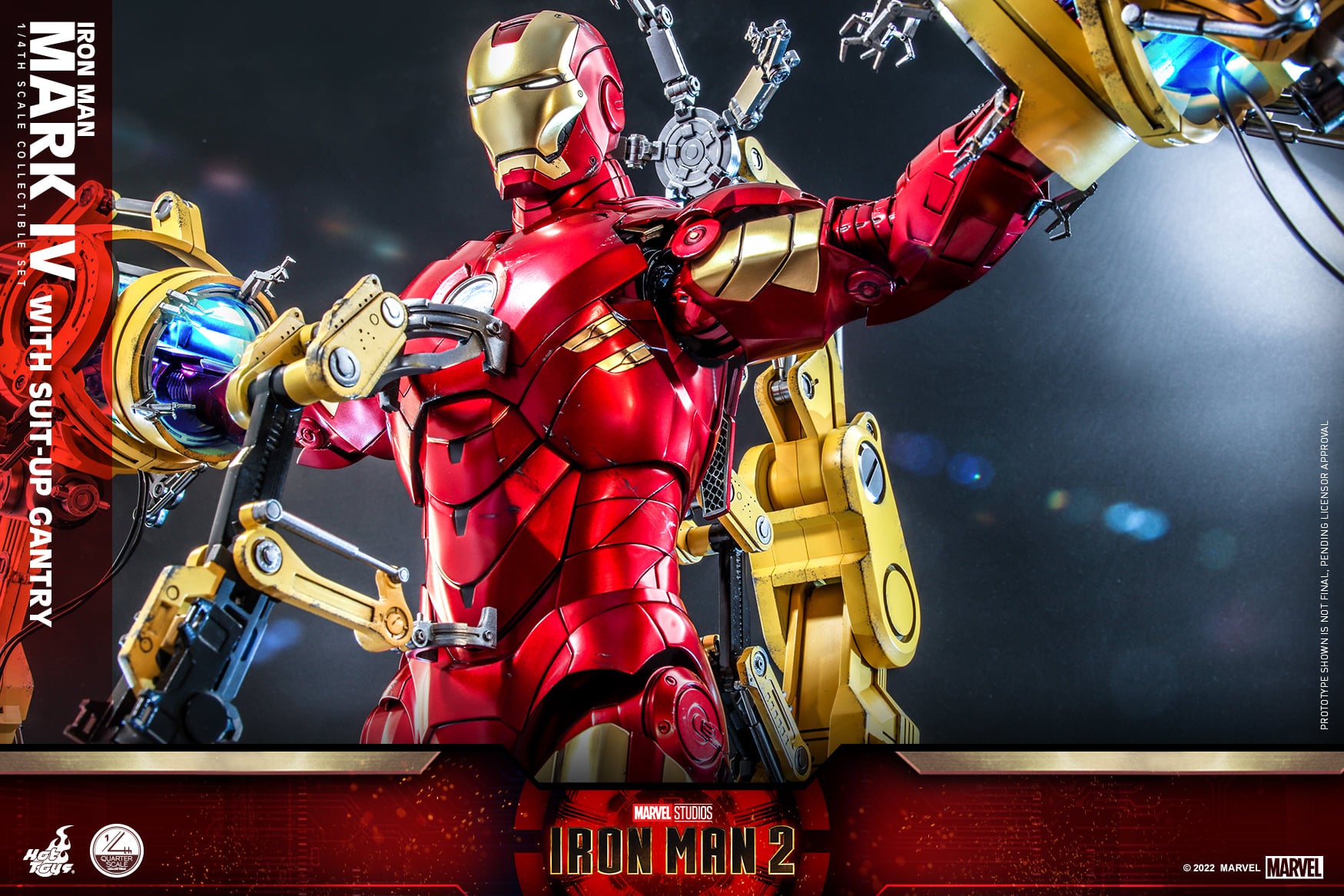 Hot Toys - QS021 - Iron Man 2 - Iron Man Mark IV with Suit-Up Gantry (1/4 Scale)