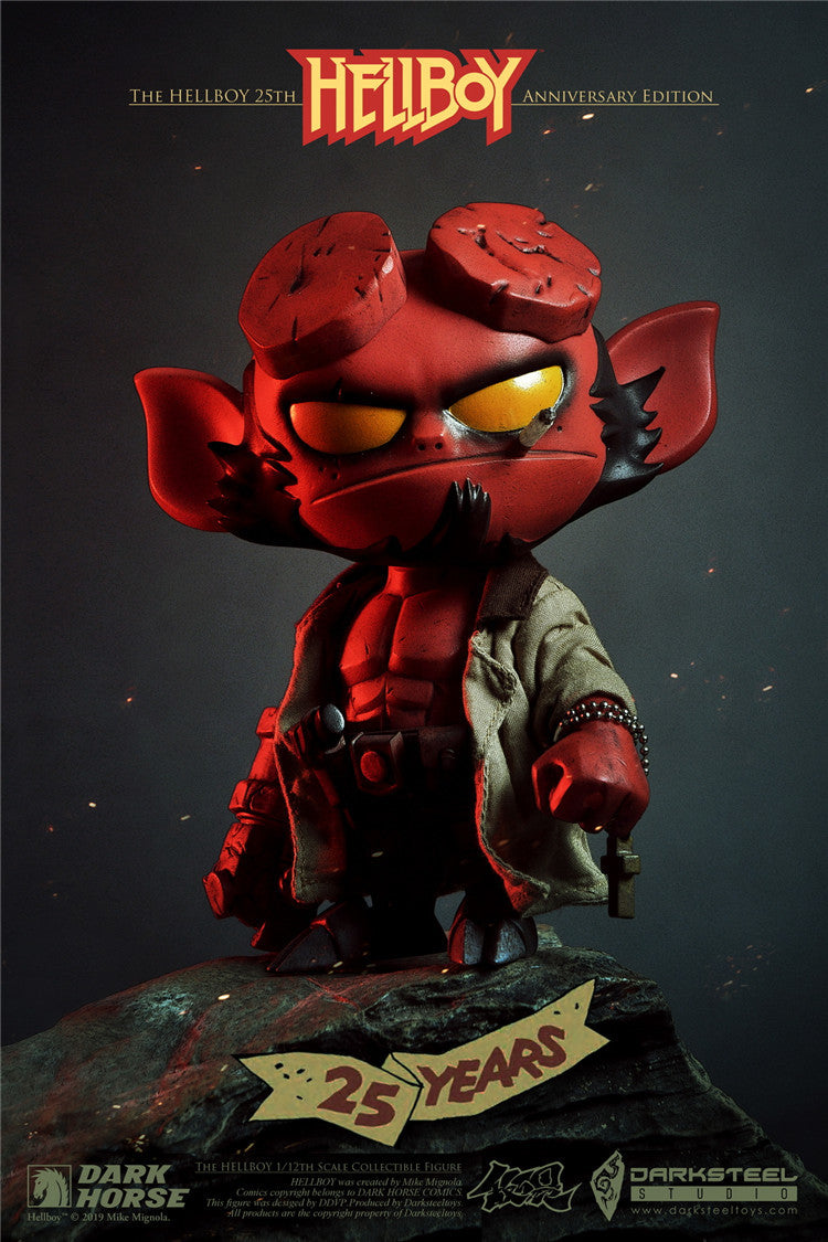 Darksteel Studio - Hellboy 25th Anniversary Edition Statue (Set of 2) - Marvelous Toys