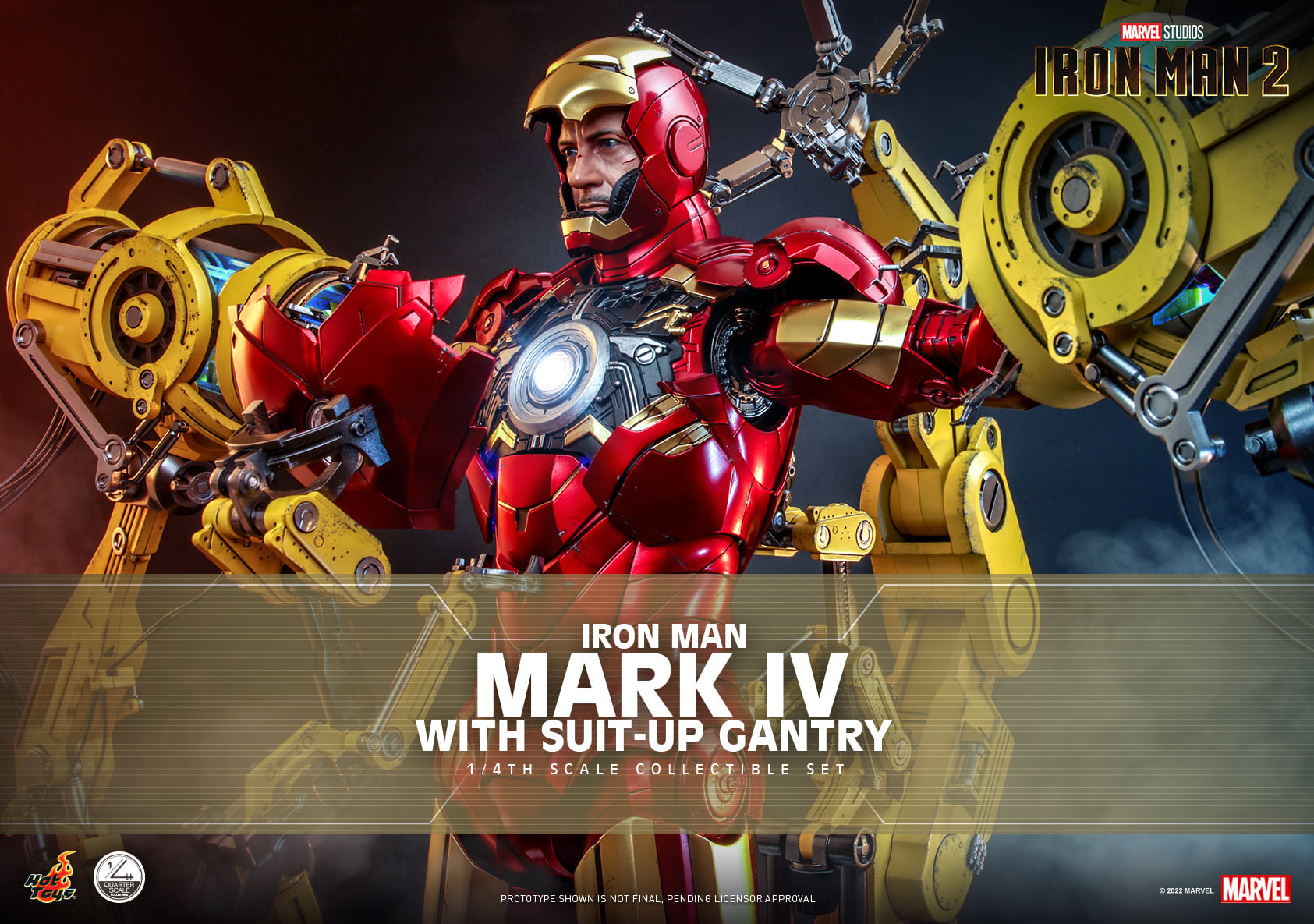 Hot Toys - QS021 - Iron Man 2 - Iron Man Mark IV with Suit-Up Gantry (1/4 Scale)