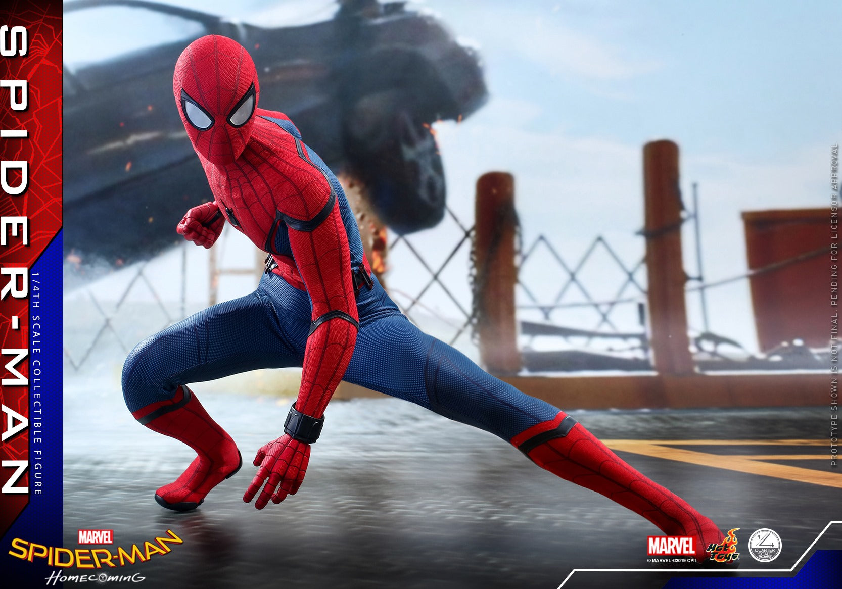 Hot Toys - QS014 - Spider-Man: Homecoming - Spider-Man (1/4 Scale) - Marvelous Toys