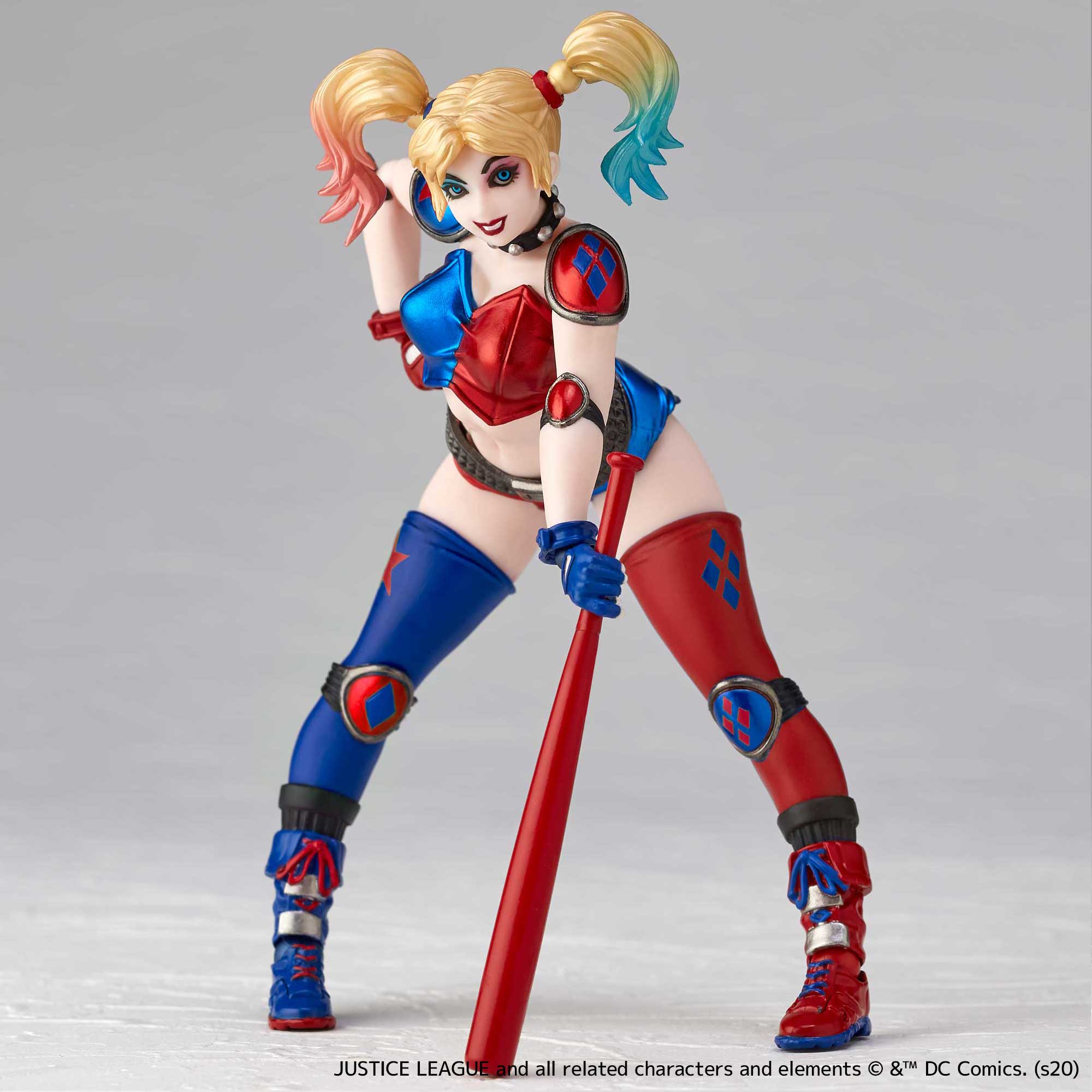Kaiyodo Revoltech - Amazing Yamaguchi No.015EX - DC Comics - Harley Quinn (New Color Ver.) - Marvelous Toys