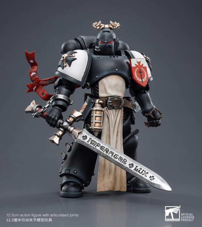Joy Toy - JT7585 - Warhammer 40,000 - Black Templars - The Emperor&#39;s Champion Rolantus (1/18 Scale) - Marvelous Toys