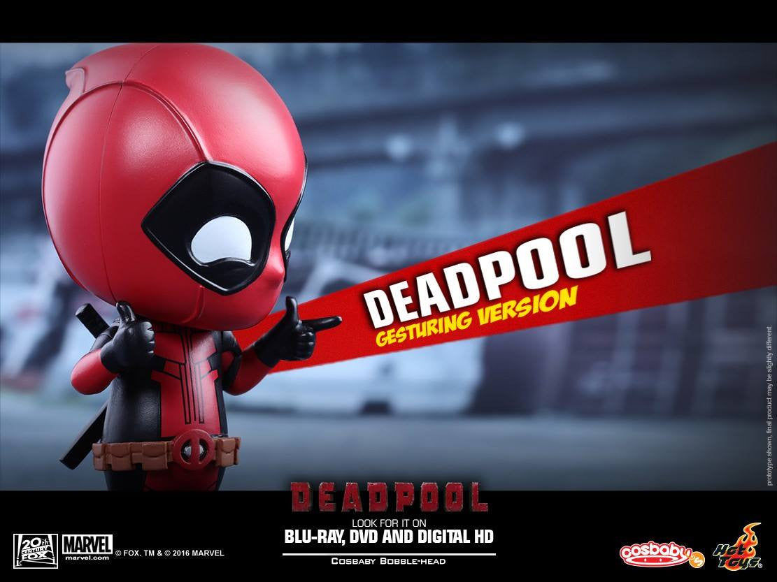 Hot Toys - COSB221 - Deadpool (Gesturing Version) Cosbaby Bobble-Head - Marvelous Toys - 5