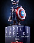 Hot Toys - AMC021 - Captain America: Civil War - Captain America Artist Mix Collectible Bobble-Head Designed by TOUMA - Marvelous Toys