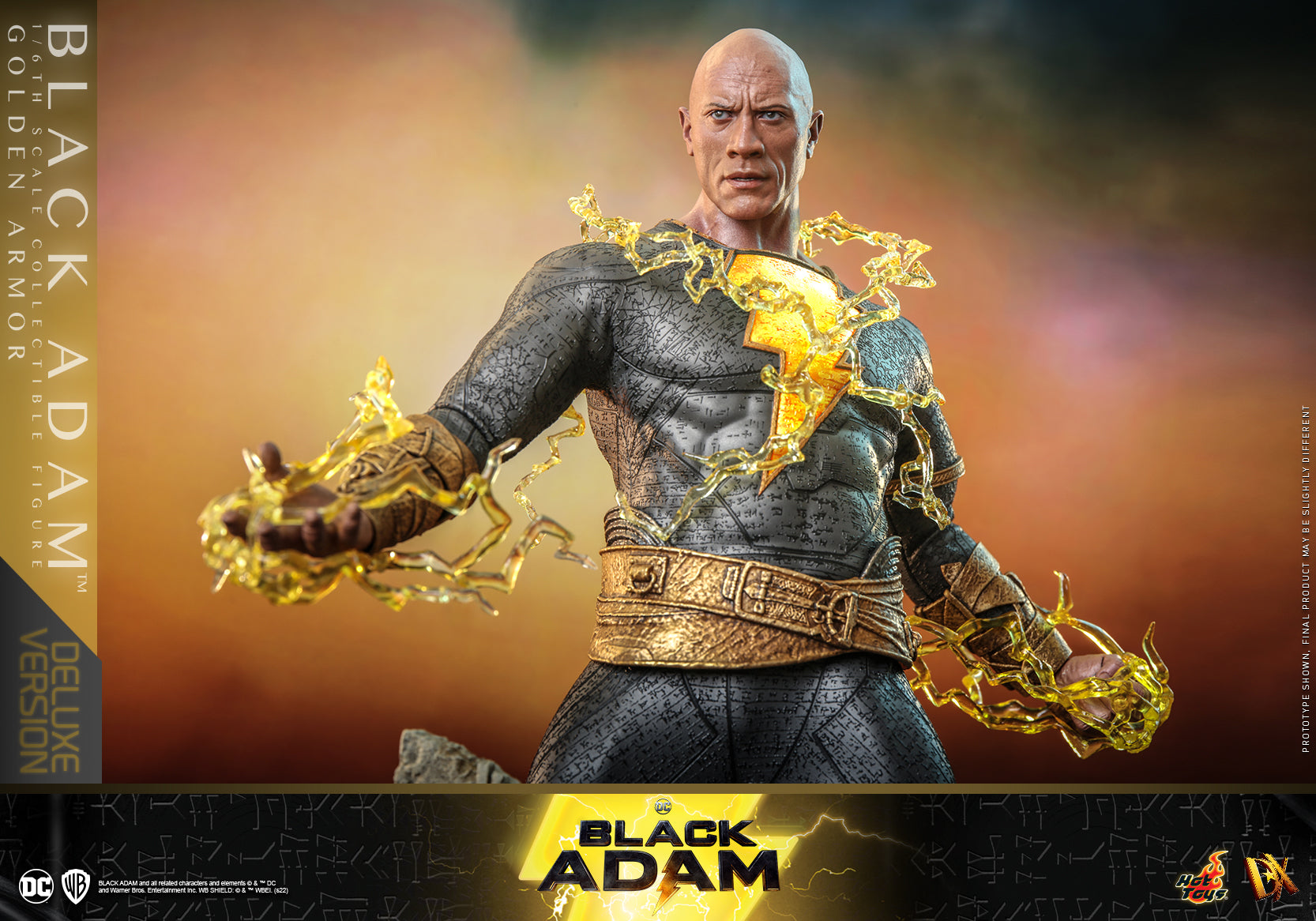 Hot Toys - DX31 - Black Adam - Black Adam (Golden Armor) (Deluxe Ver.) - Marvelous Toys