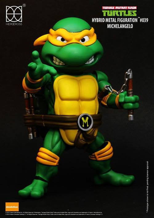 Herocross - Hybrid Metal Figuration - Teenage Mutant Ninja Turtles - Michelangelo - Marvelous Toys - 1