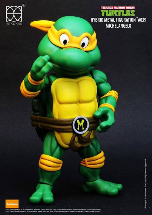 Herocross - Hybrid Metal Figuration - Teenage Mutant Ninja Turtles - Michelangelo - Marvelous Toys - 3