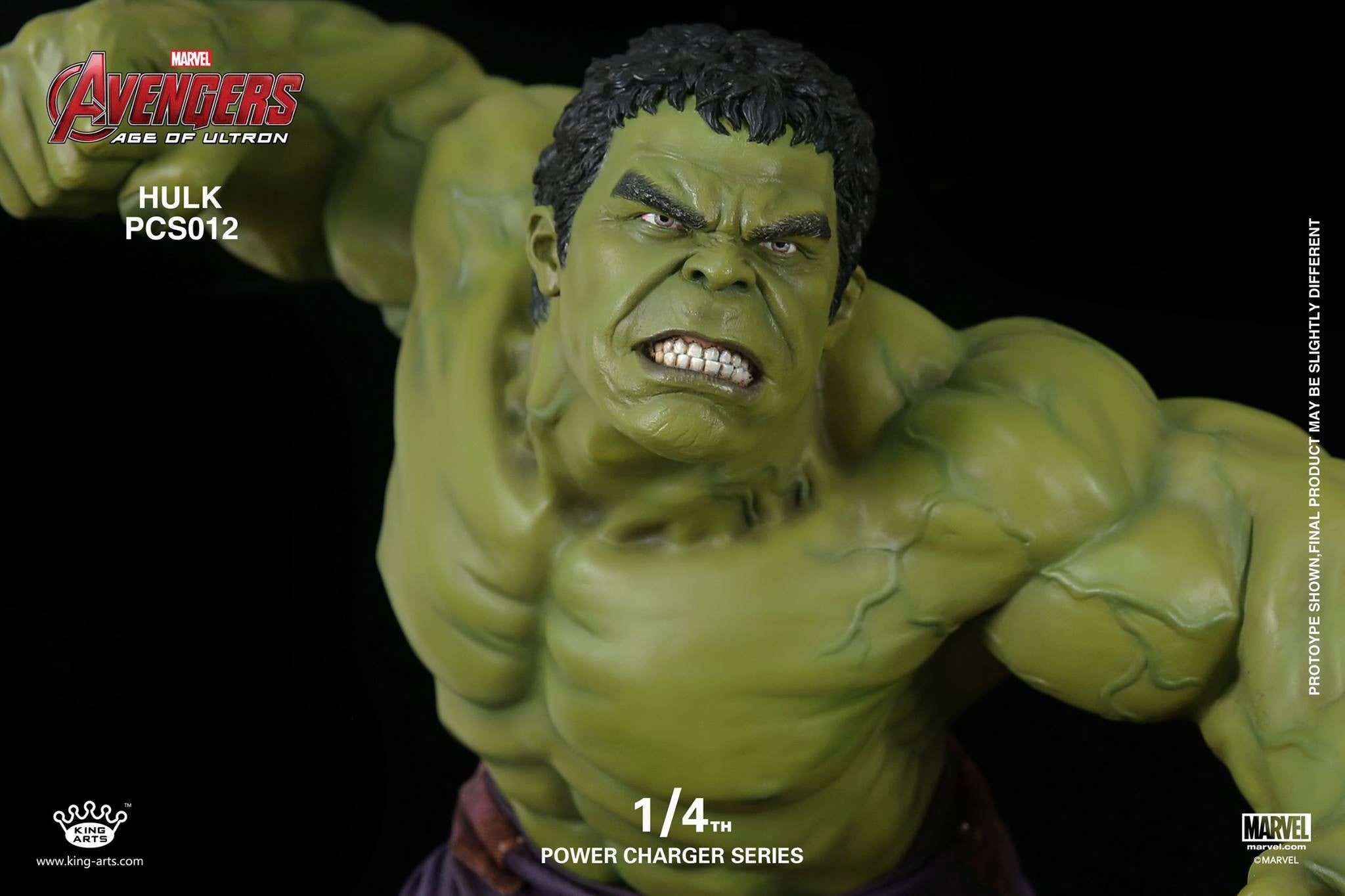 King Arts - Power Charger Series PCS012 - Avengers: Age of Ultron - 1/4th Scale Hulk Charger - Marvelous Toys