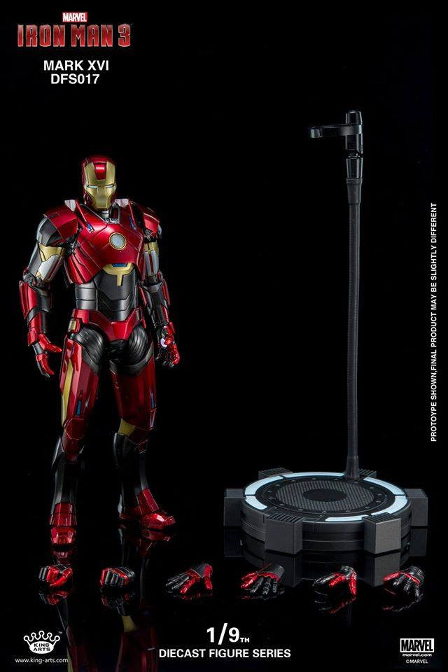 King Arts - DFS017 - Iron Man 3 - 1/9th Scale Iron Man Mark XVI (16) - Marvelous Toys