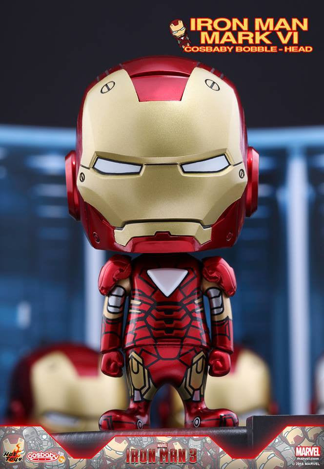 Hot Toys – COSB266 – Iron Man 3 - Iron Man Mark VI Cosbaby Bobble-Head - Marvelous Toys