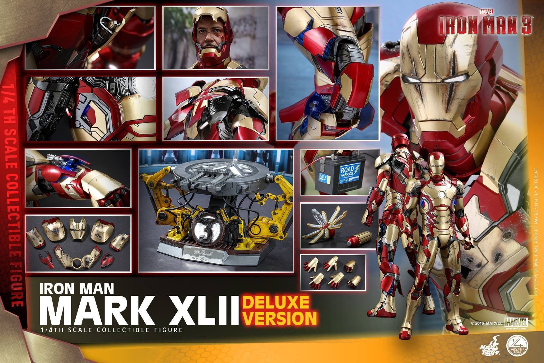 Hot Toys - QS008 - Iron Man 3 - 1/4th scale Mark XLII (Deluxe Version) - Marvelous Toys - 4