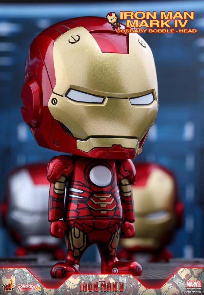 Hot Toys – COSB264 – Iron Man 3 - Iron Man Mark IV Cosbaby Bobble-Head - Marvelous Toys