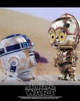 Hot Toys - COSB300 - Star Wars - C-3PO & R2-D2 (Dusty Version) Cosbaby Bobble-Head Collectible Set - Marvelous Toys