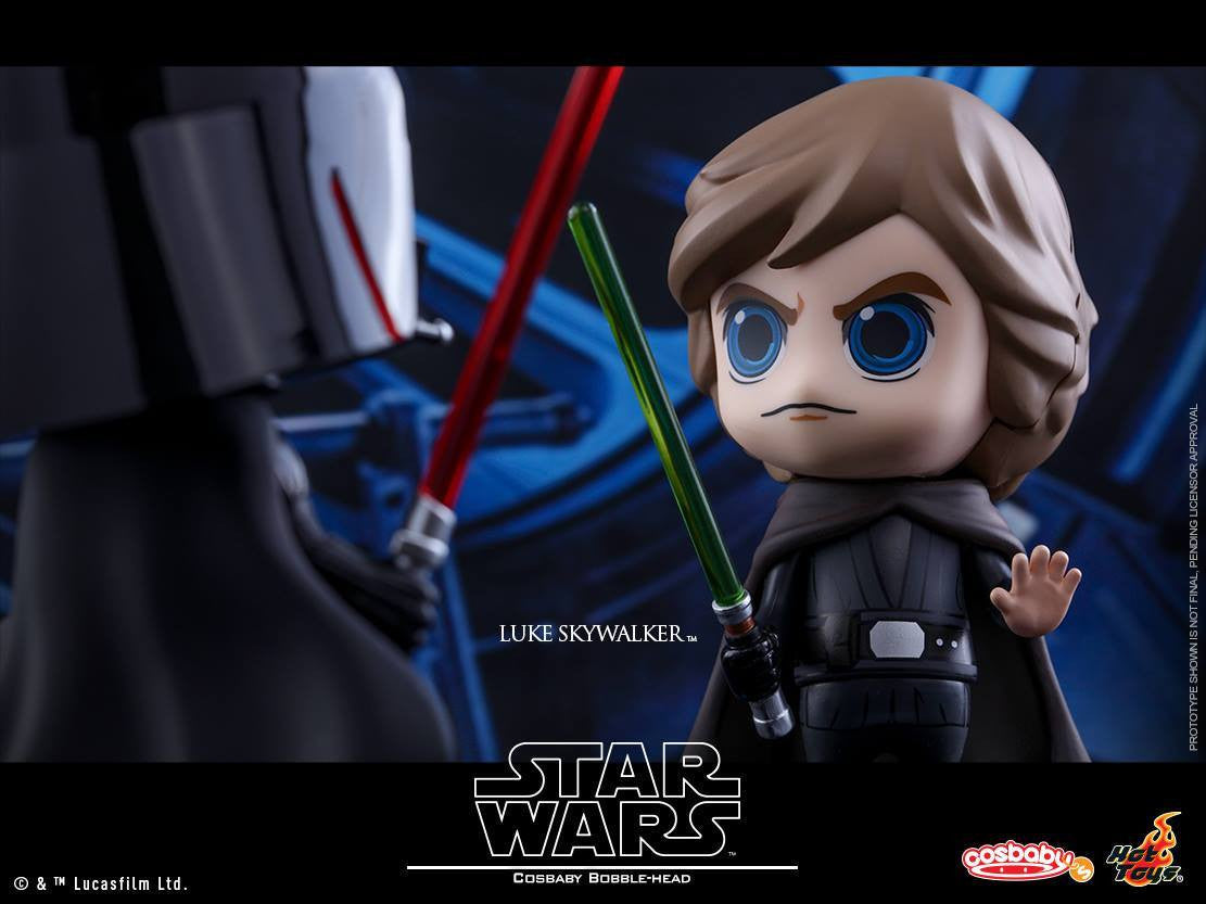 Hot Toys - COSB292 - Star Wars: Return of the Jedi - Luke Skywalker &amp; Darth Vader Cosbaby Bobble-Head Collectible Set - Marvelous Toys