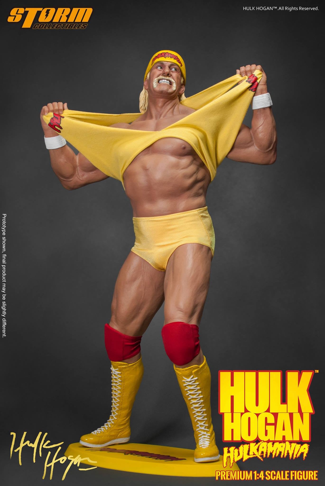 Storm Collectibles - 1/4th Scale Premium Figure - Hulk Hogan Hulkamania - Marvelous Toys