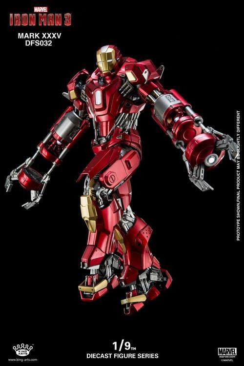 King Arts - DFS032 - Iron Man 3 - 1/9th Scale Iron Man Mark XXXV (Red Snapper) - Marvelous Toys