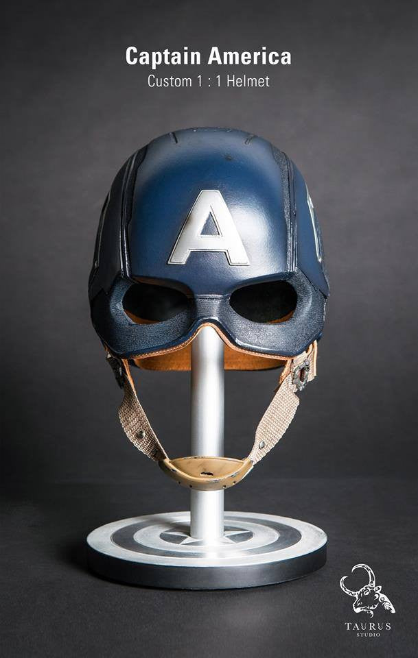 Toys Planet - Custom Captain America 1:1 Helmet - Marvelous Toys - 1