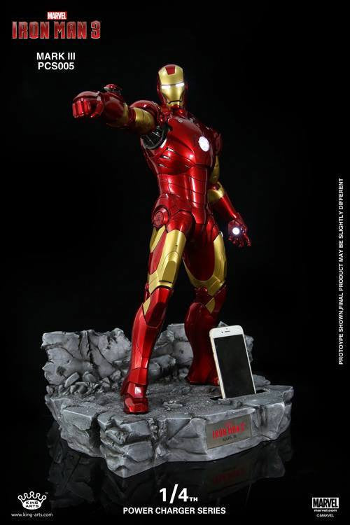 King Arts - Power Charger Series PCS005 - Iron Man 3 - 1/4th Scale Mark III Charger - Marvelous Toys