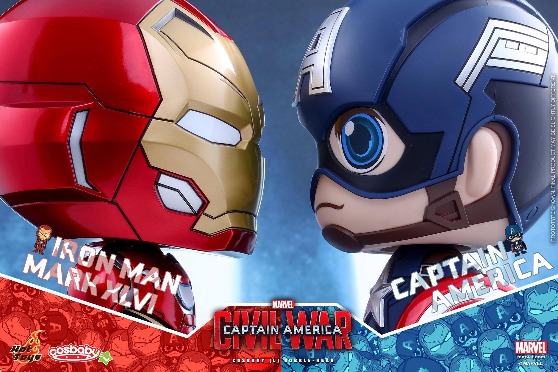 Hot Toys - COSB324 - Captain America: Civil War - Iron Man Mark XLVI Cosbaby (L) Bobble-Head - Marvelous Toys - 4